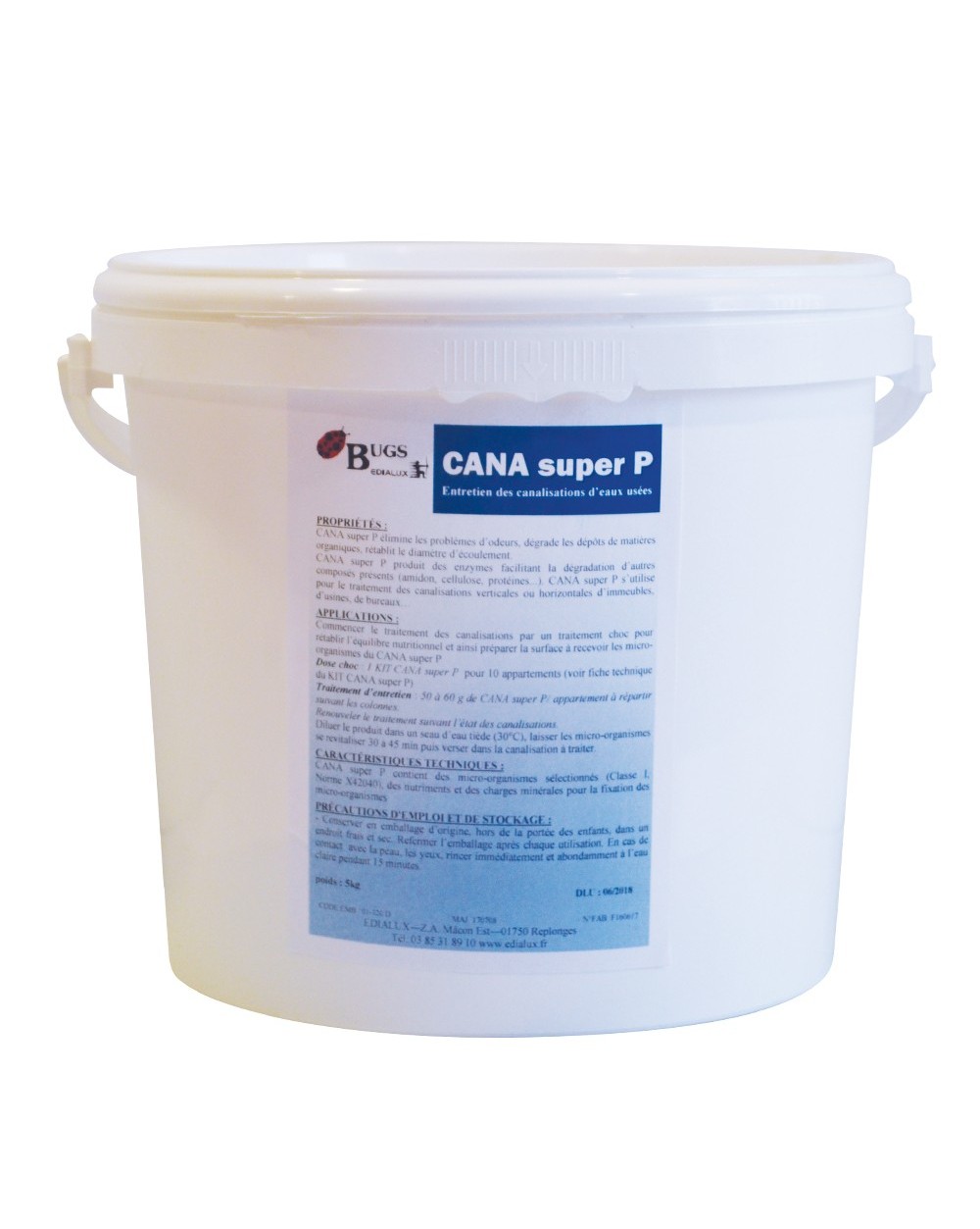 CANA SUPER P Traitement concentré pour canalisations (5kg)